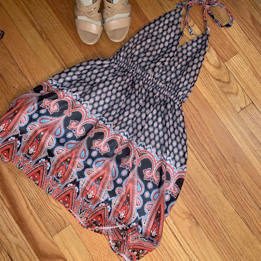 Backless Halter Dress